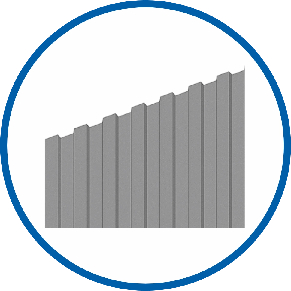 Профиль декоративныйТ35 (50Х40 мм) Профнастил С-8